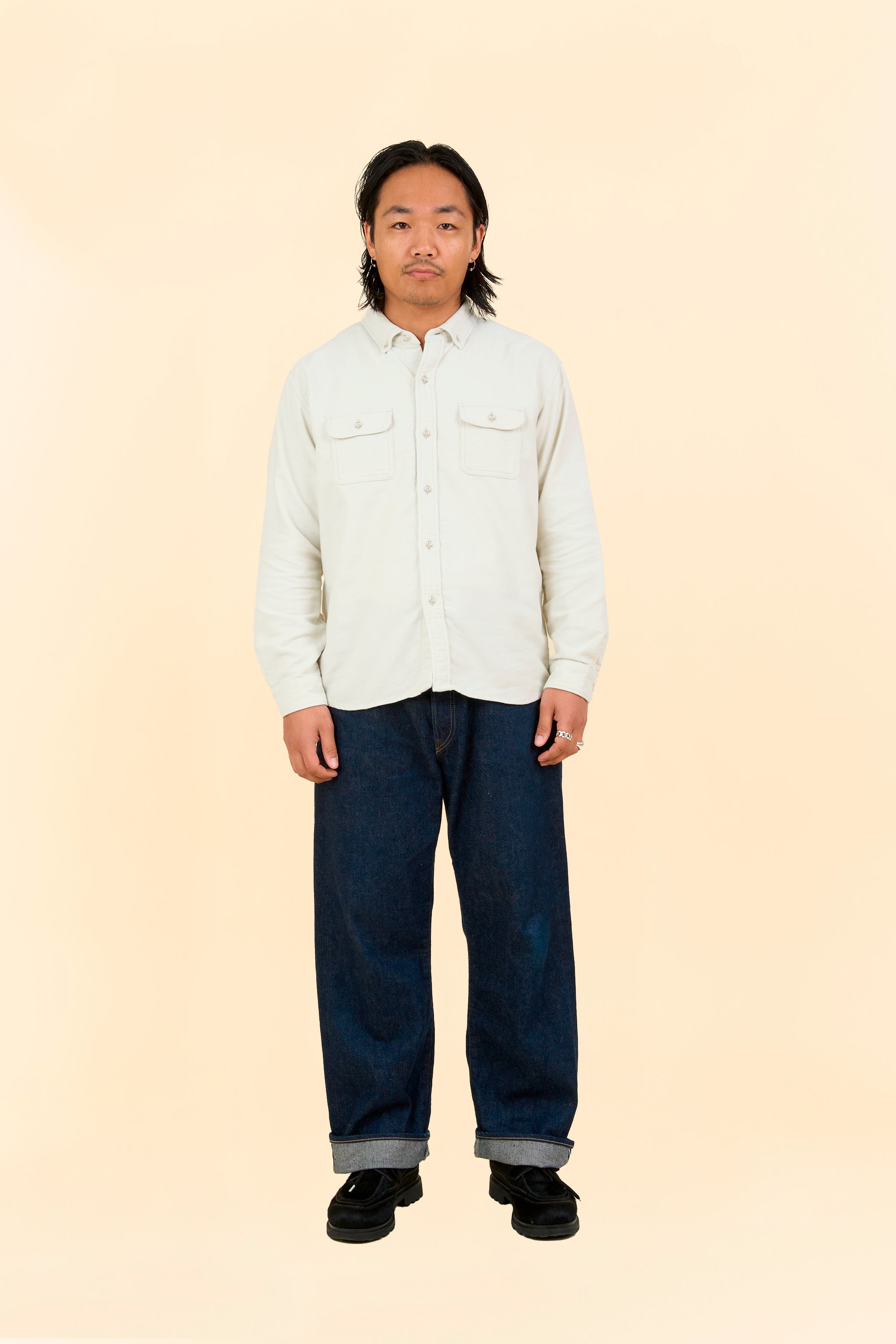 Rats Moleskin B.D Shirt - Ivory