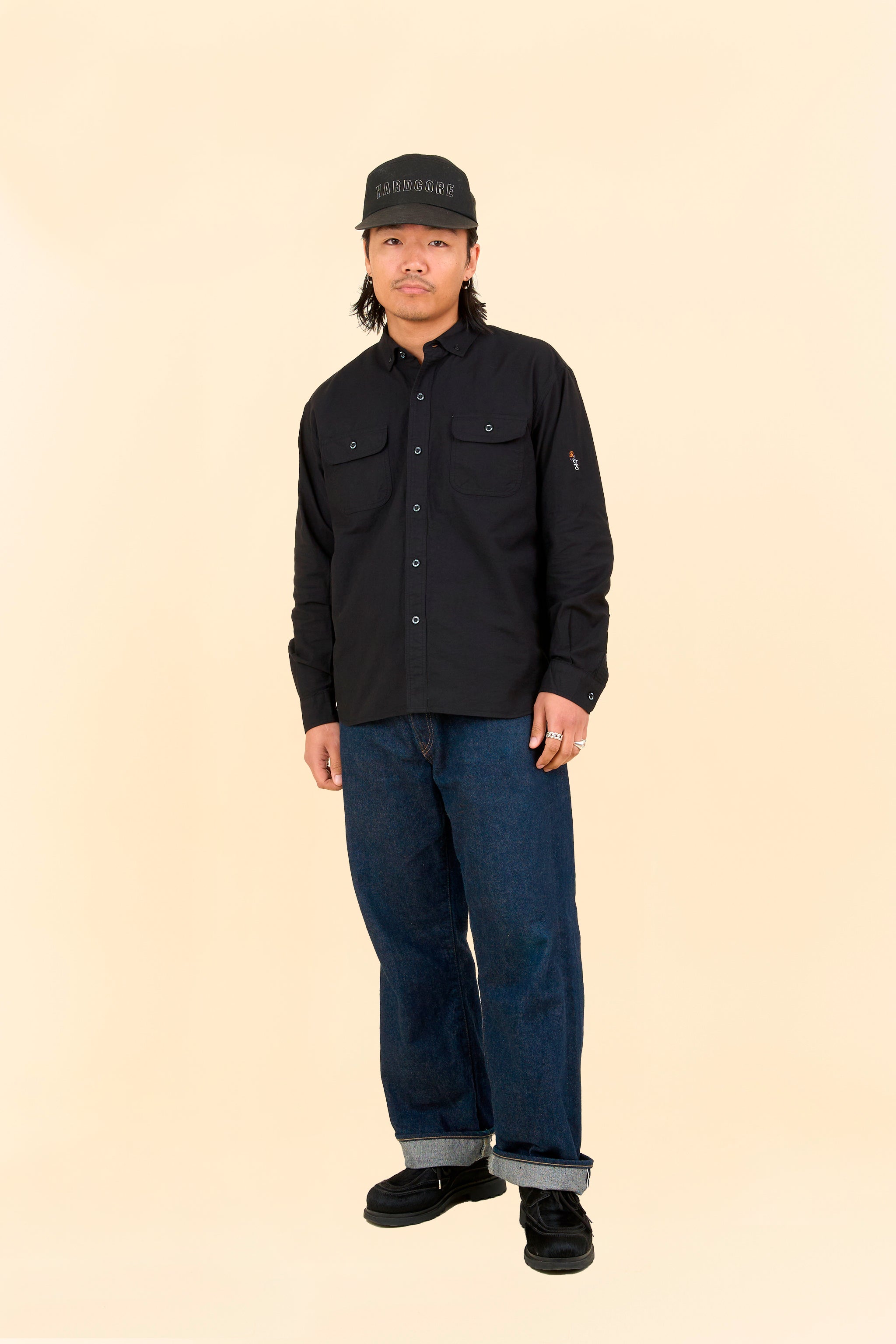 Rats Oxford B.D Shirt - Black