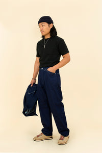 POST O'ALLS SWEETBEAR Bandtop Pants - Dark Indigo