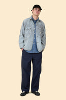 POST O'ALLS Engineers' Jacket - Hickory Stripe