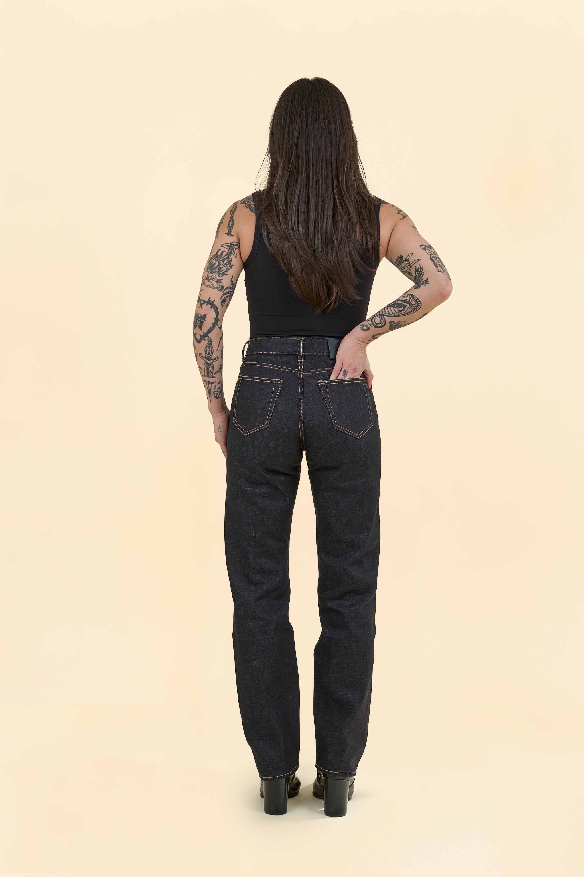 Women's MOMOTARO JEANS #110 Standard Straight Denim - 14.7oz