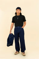 POST O'ALLS SWEETBEAR Bandtop Pants - Dark Indigo