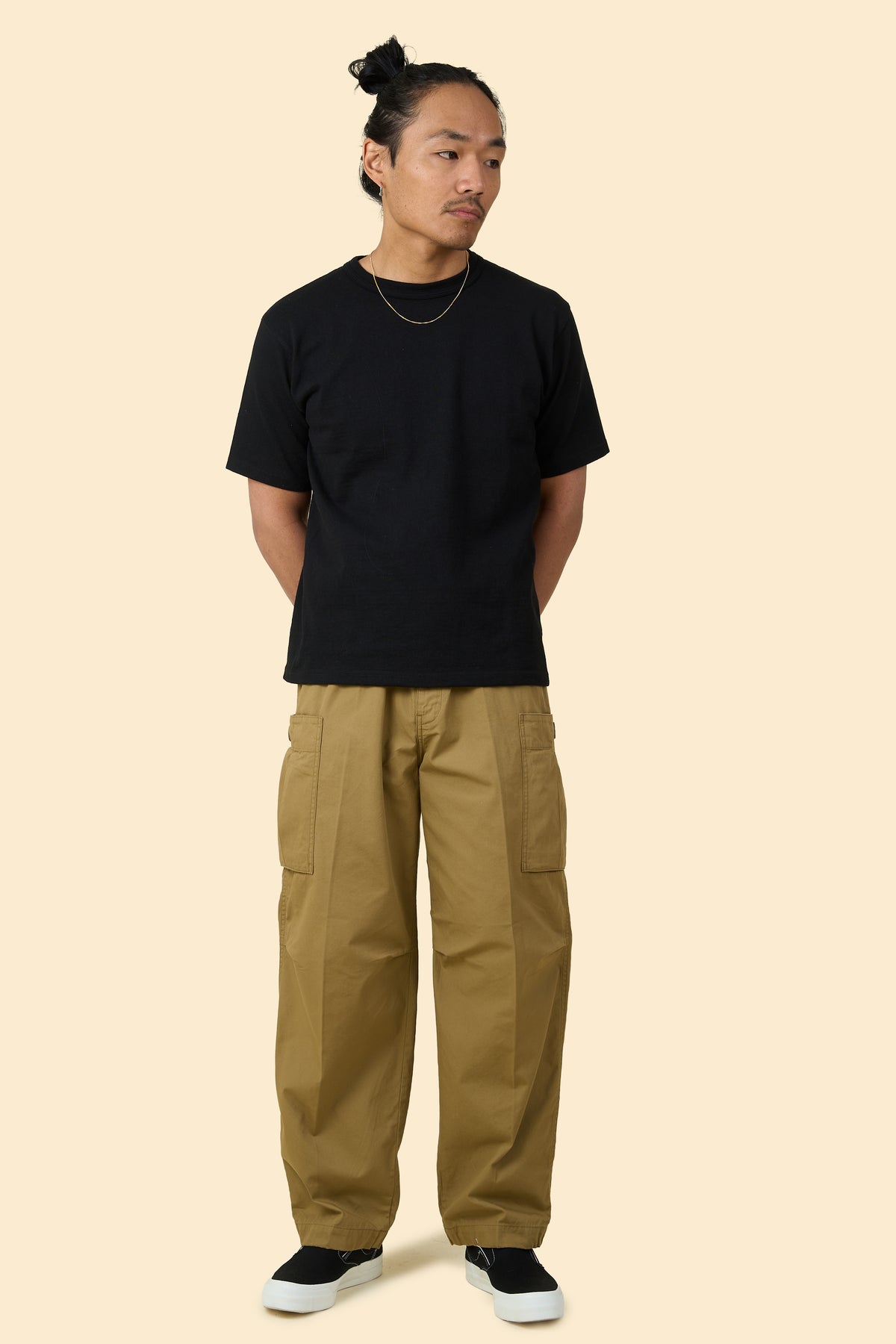 Radiall Clan Wide Fit Cargo Pants - Mil Khaki