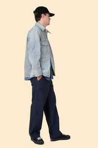 POST O'ALLS Engineers' Jacket - Hickory Stripe