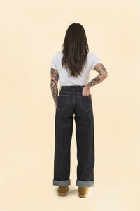 Women's MOMOTARO JEANS #410 Standard Wide Denim - 14.7oz