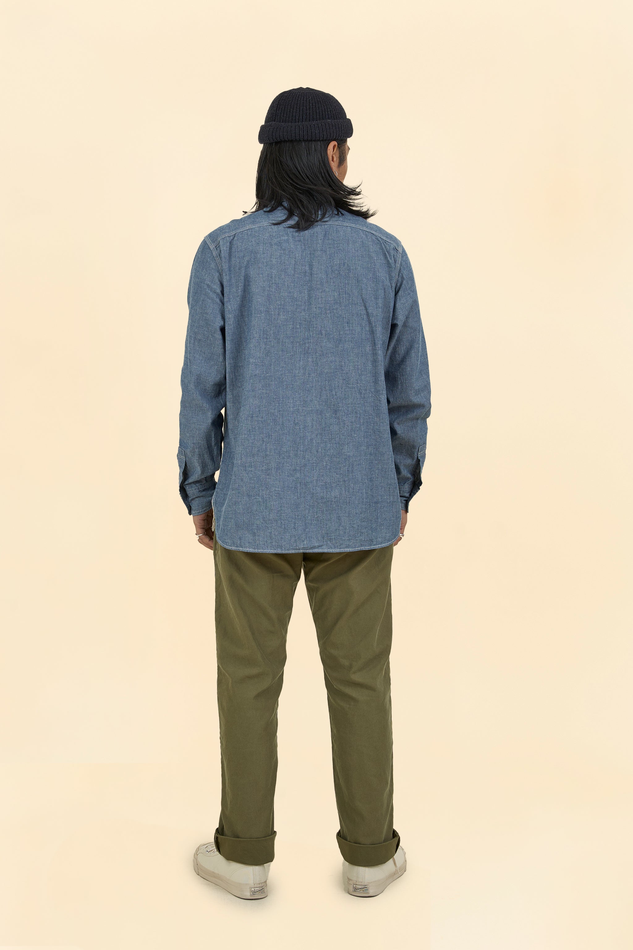 FOB Factory Chambray Work Shirt - Blue