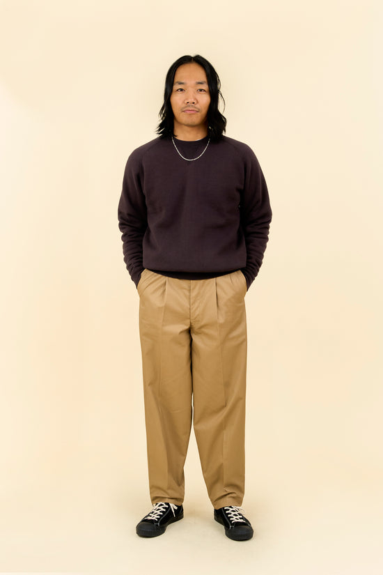 Pherrow’s Loopwheel Raglan Sweatshirt - Sulphar Black