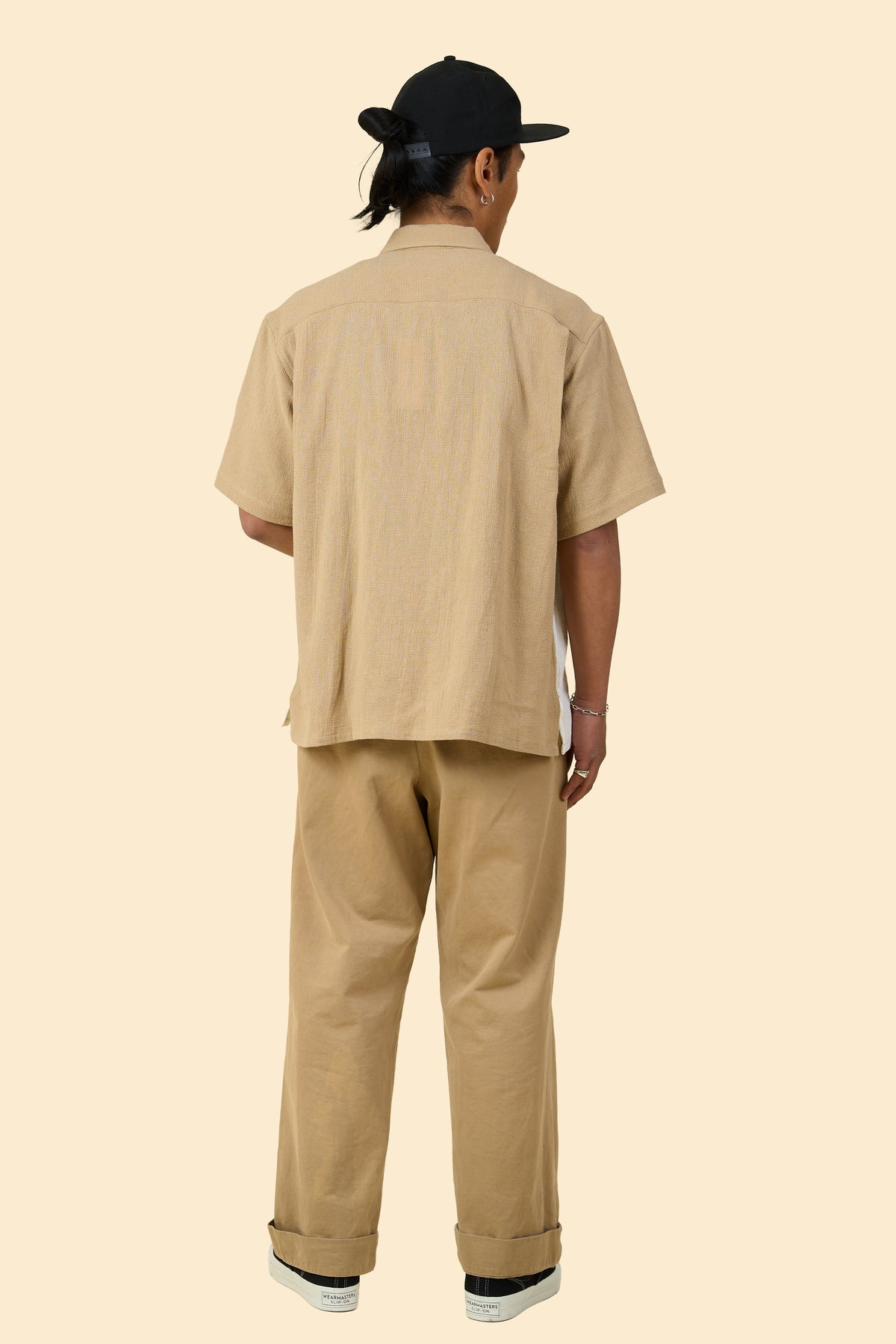 Radiall Fleetline Short Sleeve Shirt - Beige/Off White