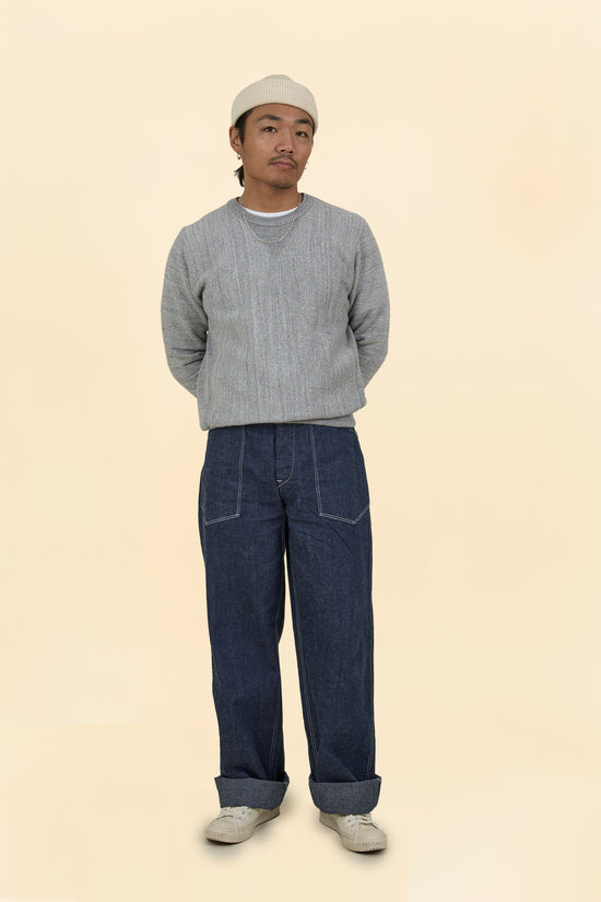 TCB Jeans Catface 10.2oz Denim Work Trousers - Indigo