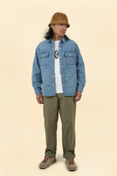 Rats Denim Quilted Shirt Jacket
