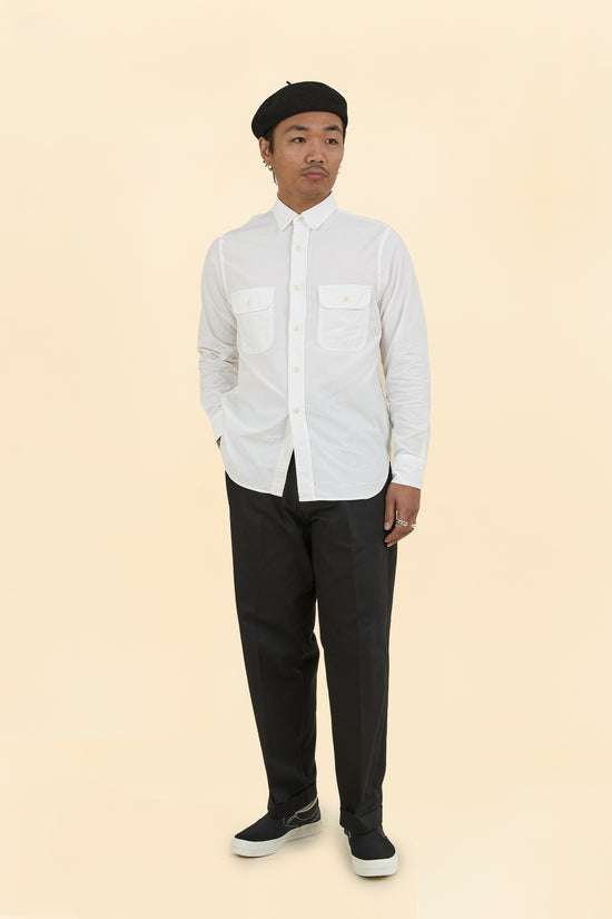FOB Factory Oxford Work Shirt - White