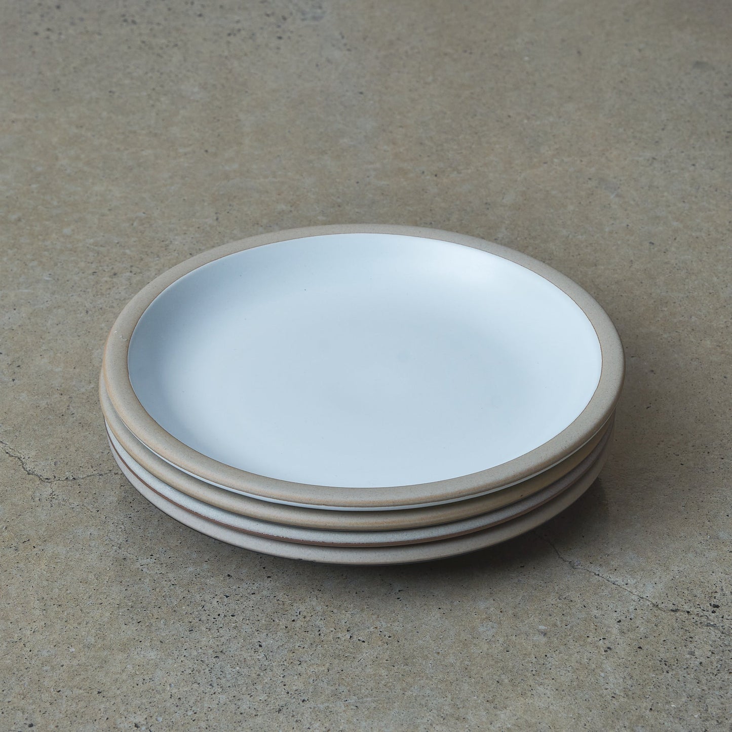 PERCENT Porcelain Medium Plate - Matte White - PERCENT - URAHARA