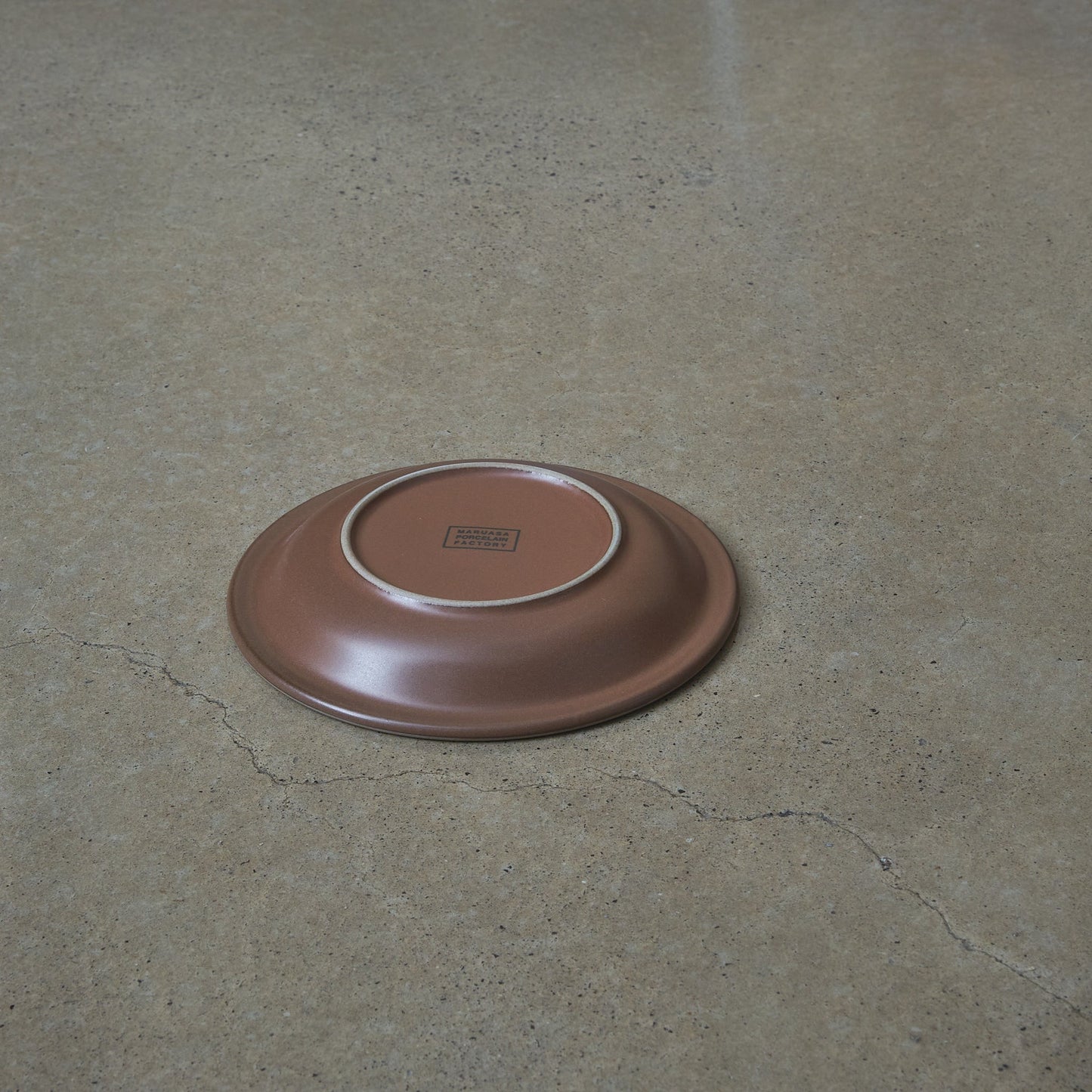 PERCENT Porcelain Small Plate - Matte Brown - PERCENT - URAHARA