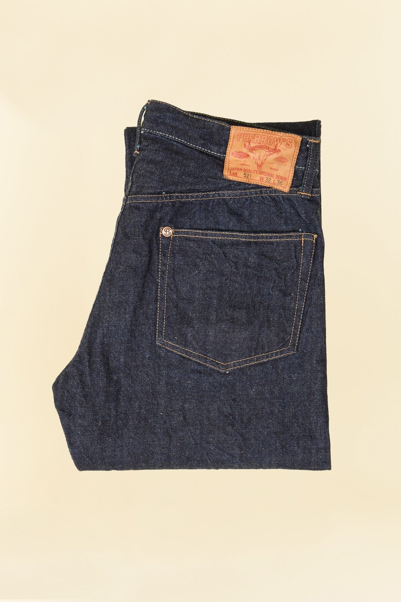 Pherrow's 521SW Straight Selvedge Denim - 13.5oz - Pherrow's - URAHARA