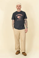 Pherrow's Classic Buffalo Print T-Shirt - Sulphur Black - Pherrow's - URAHARA