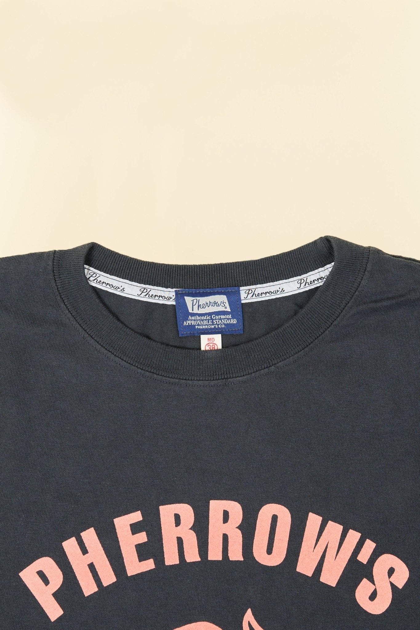 Pherrow's Classic Buffalo Print T-Shirt - Sulphur Black - Pherrow's - URAHARA