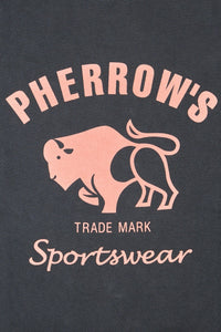 Pherrow's Classic Buffalo Print T-Shirt - Sulphur Black - Pherrow's - URAHARA