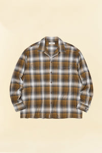 Radiall Belair Open Collar Shirt - Brown - Radiall - URAHARA