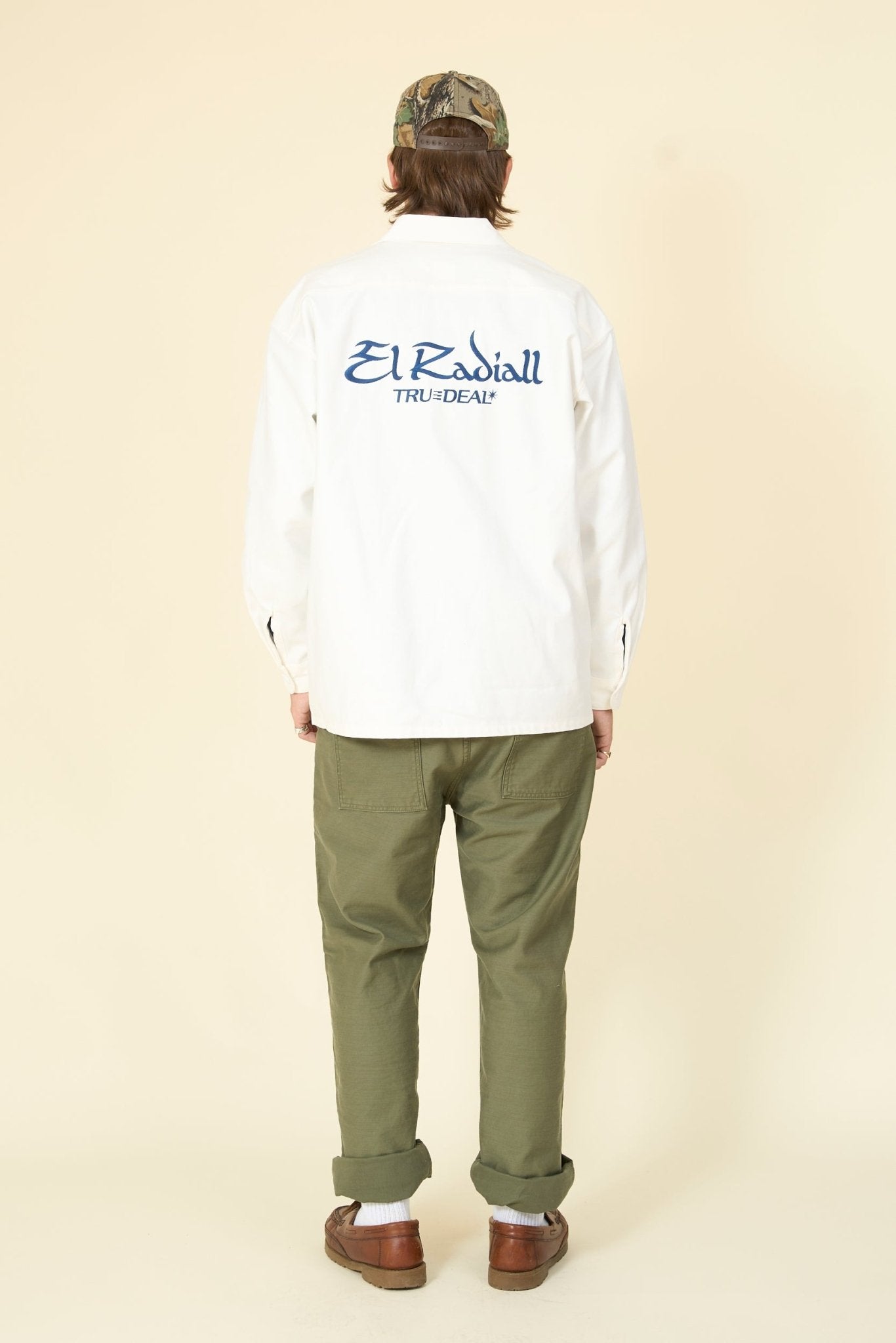 Radiall Hammond Open Collared L/S Shirt - Off White - Radiall - URAHARA