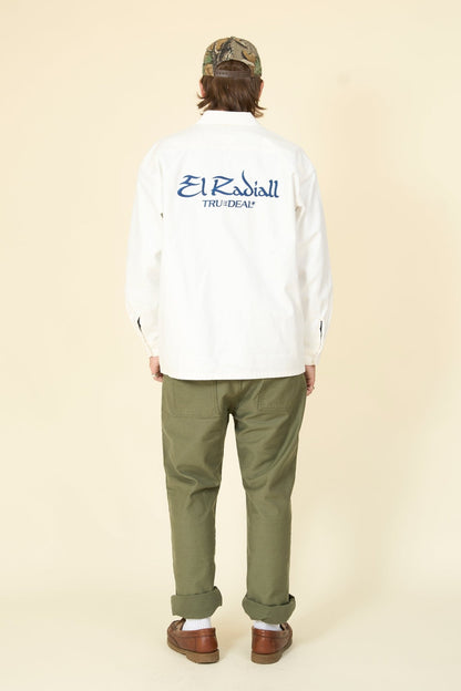 Radiall Hammond Open Collared L/S Shirt - Off White - Radiall - URAHARA