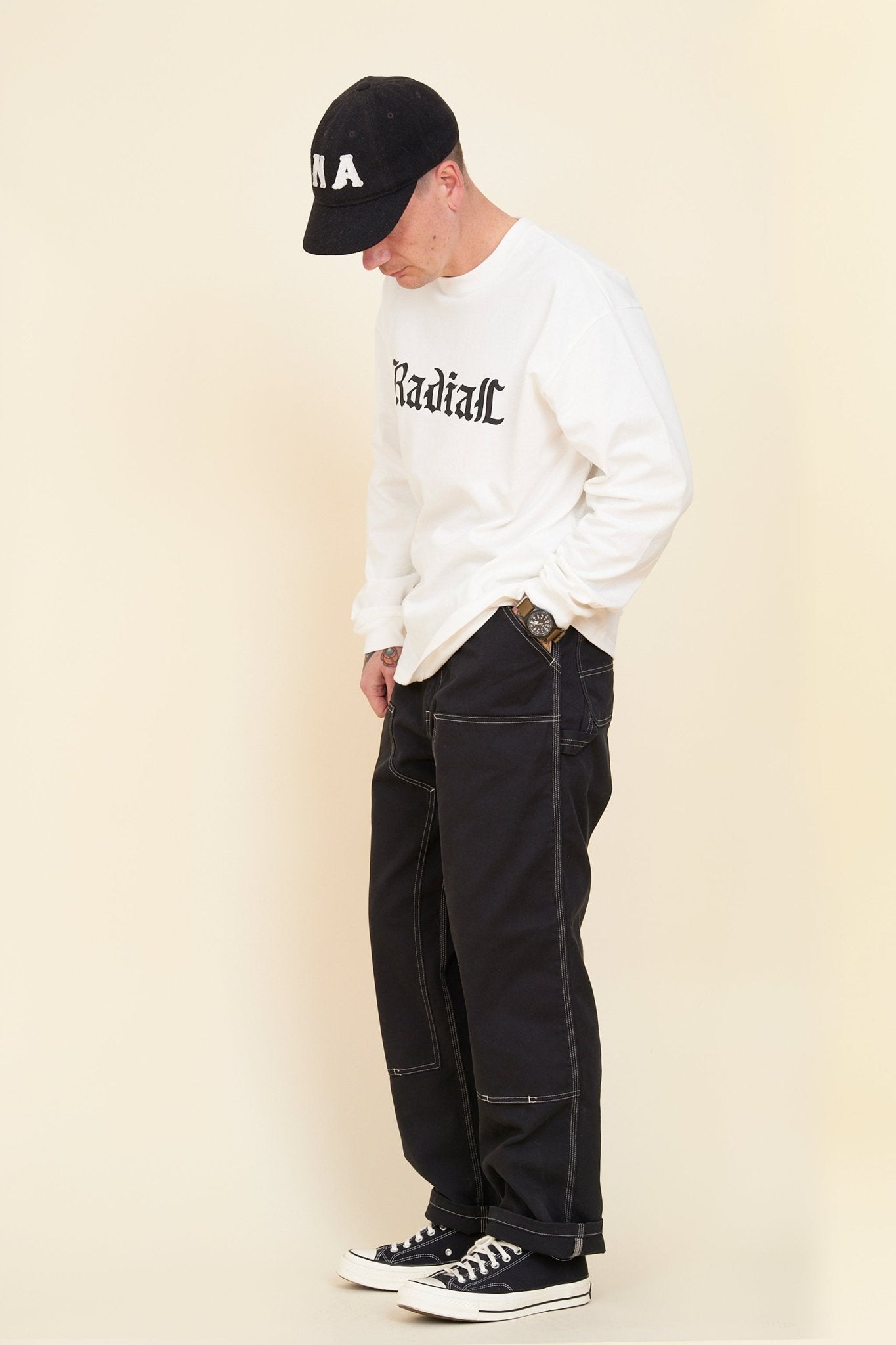 Radiall Hot Box L/S T-Shirt - White - Radiall - URAHARA