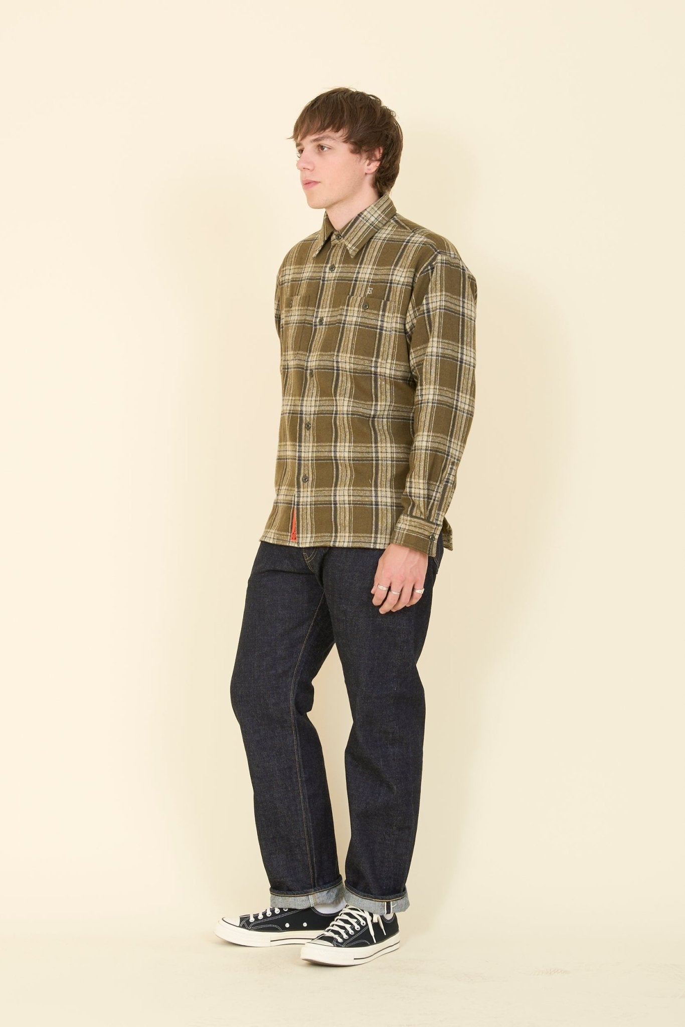 RADIALL Straight Up C.P.O. SHIRT ネルシャツ