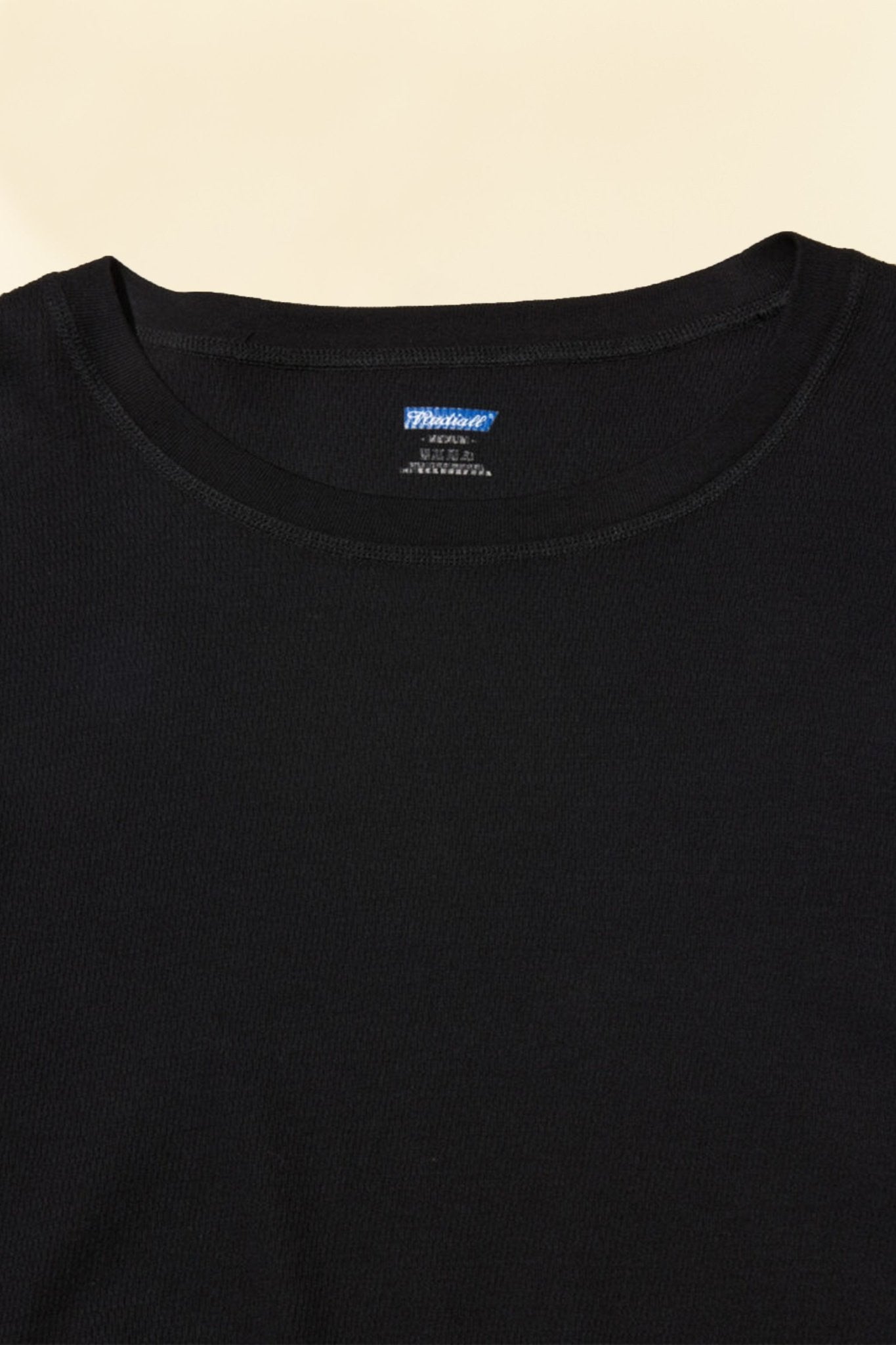 Radiall Mil Thermal Crew Neck L/S T-Shirt - Black - Radiall - URAHARA