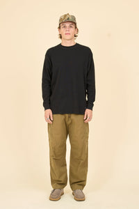 Radiall Mil Thermal Crew Neck L/S T-Shirt - Black - Radiall - URAHARA