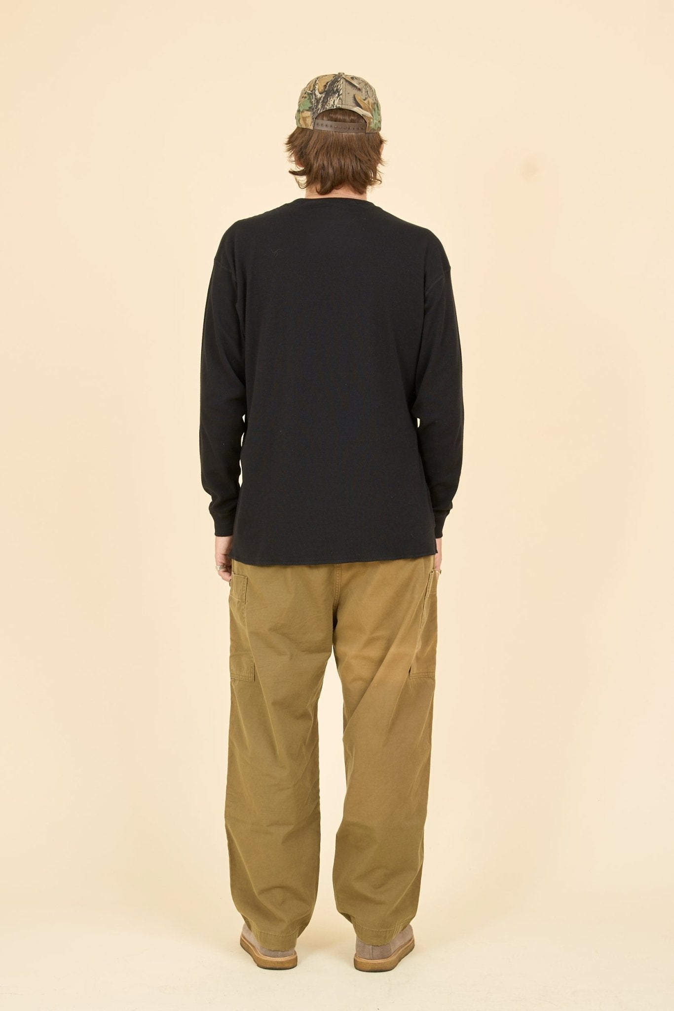 Radiall Mil Thermal Crew Neck L/S T-Shirt - Black - Radiall - URAHARA