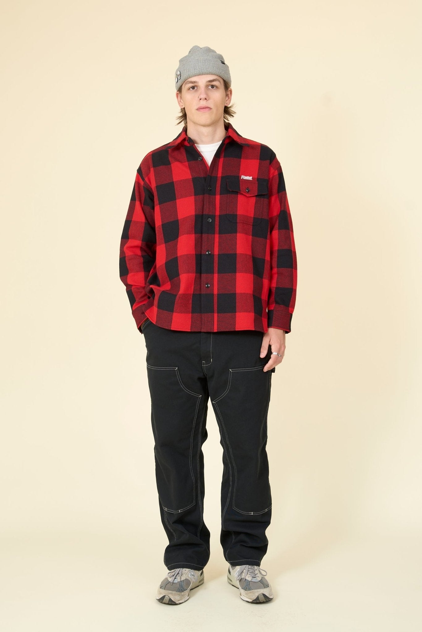 Radiall Tailgate L/S Shirt - Red - Radiall - URAHARA