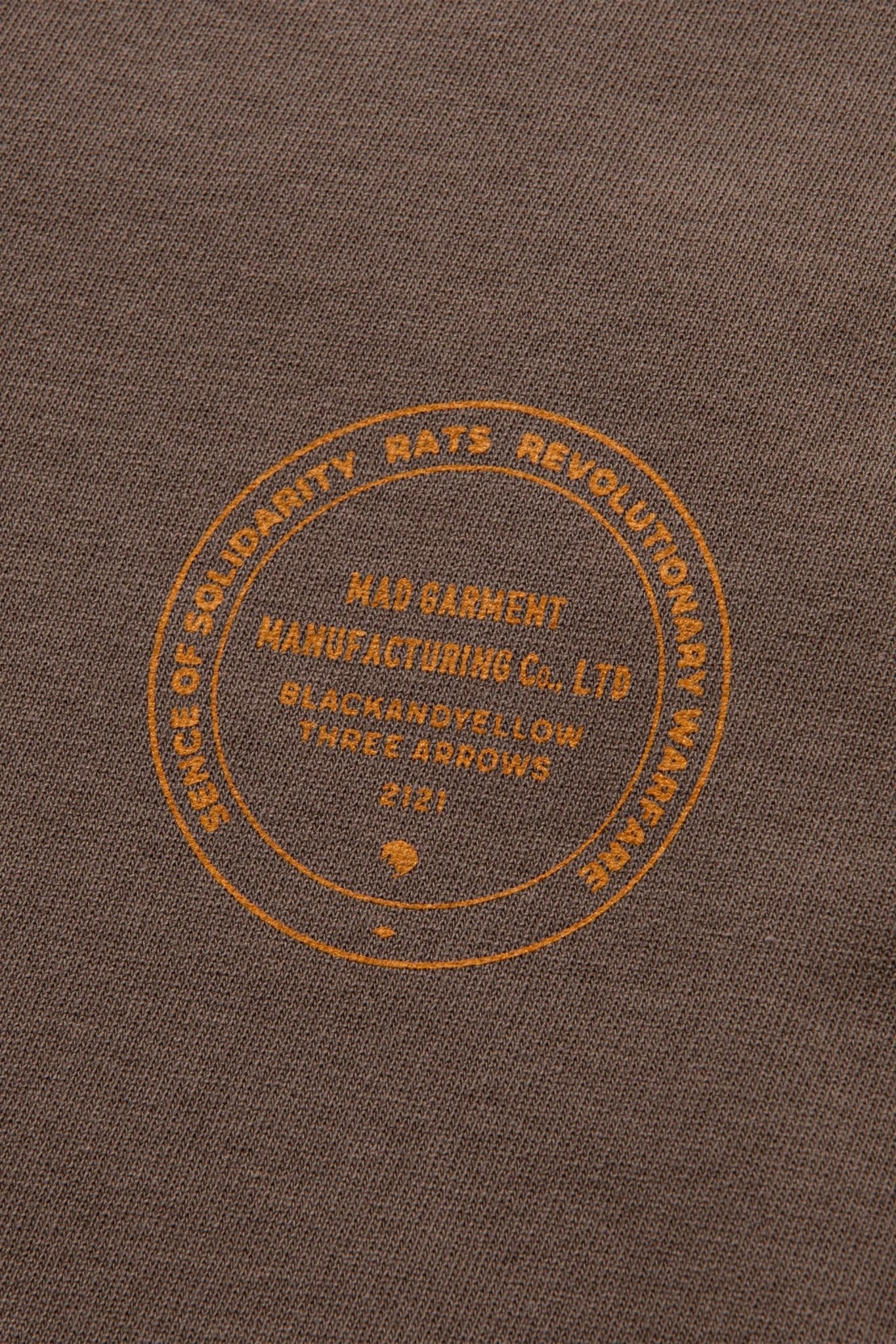 Rats Ash Long Sleeve T-shirt - Ash Brown -Rats - URAHARA