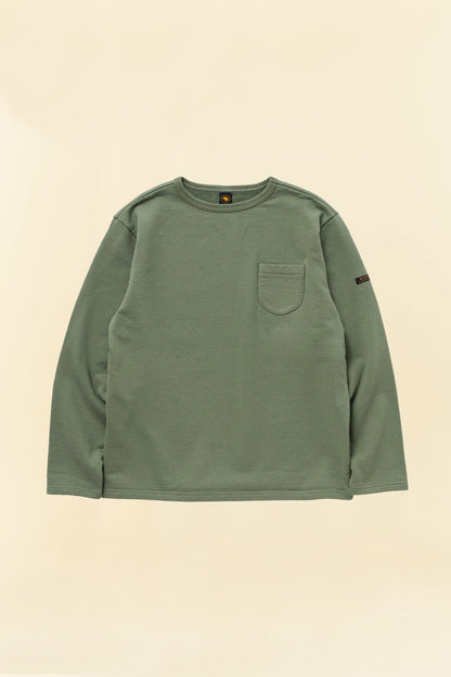 Rats Boat Neck Sweatshirt - Green -Rats - URAHARA