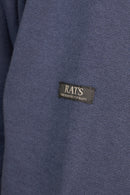 Rats Boat Neck Sweatshirt - Navy -Rats - URAHARA
