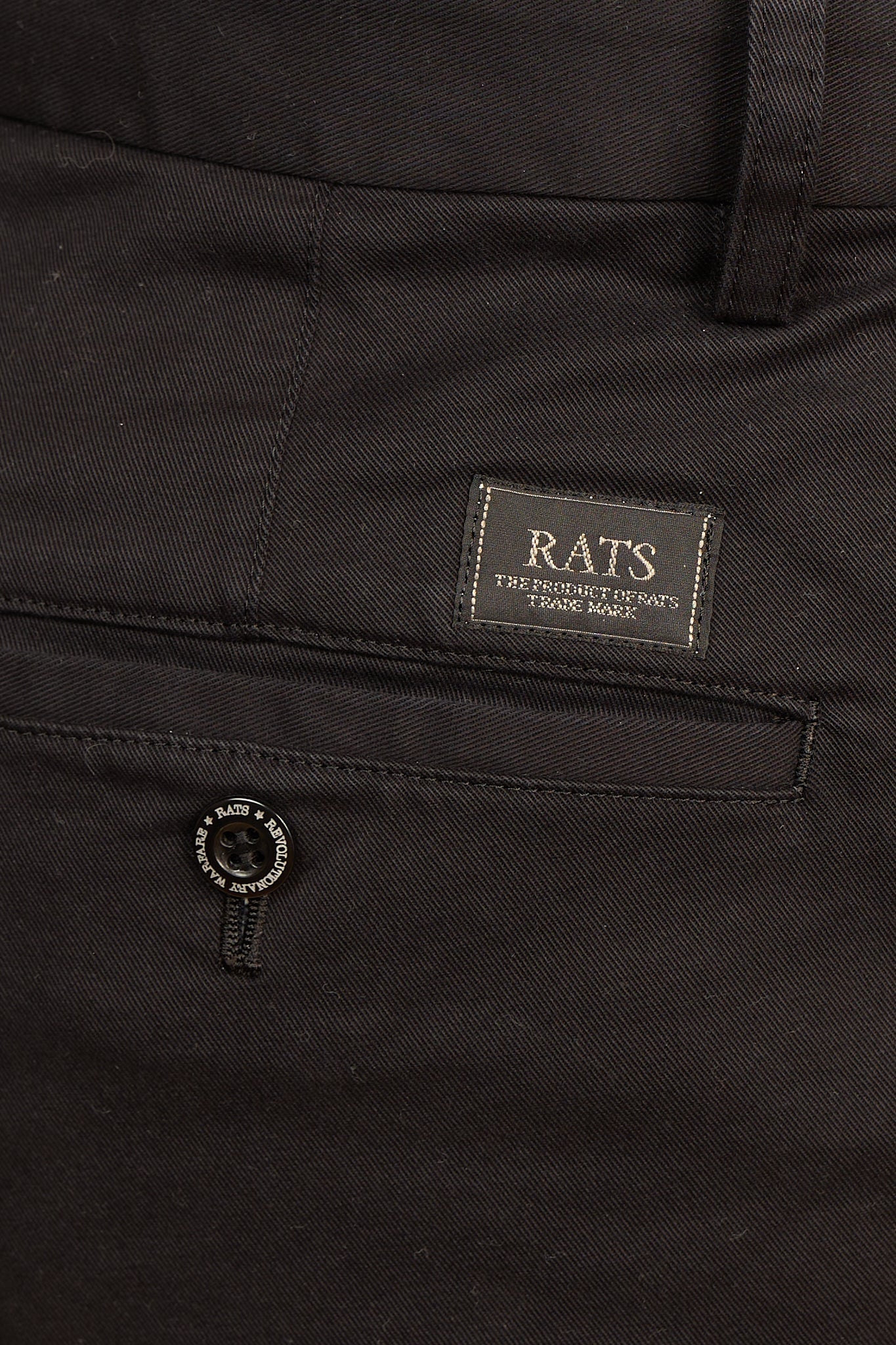 Rats Chino Pants - Black -Rats - URAHARA