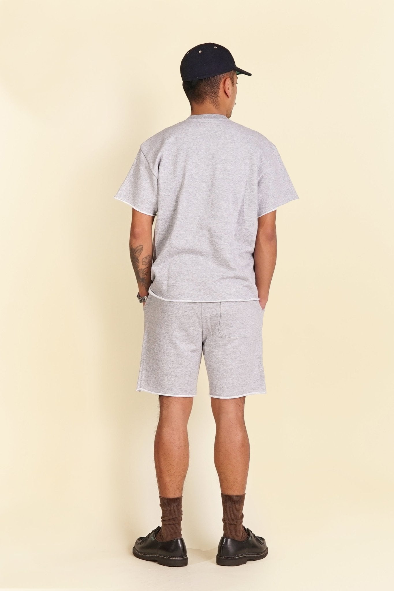 Rats Cut Off Sweat Short - Grey - Rats - URAHARA