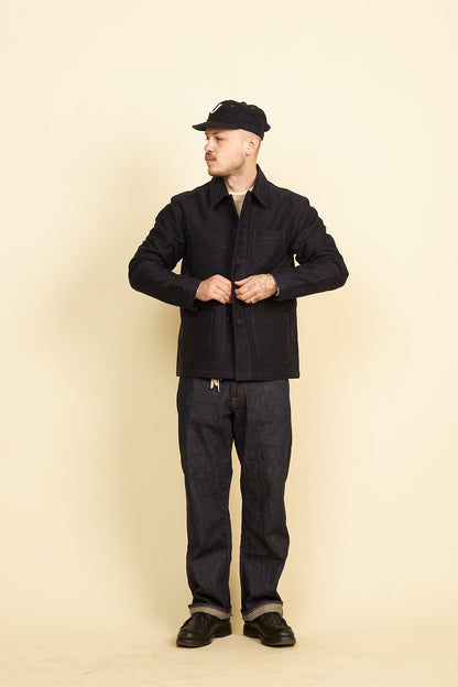 Rats French Work Jacket - Navy Moleskin -Rats - URAHARA