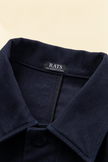 Rats French Work Jacket - Navy Moleskin -Rats - URAHARA