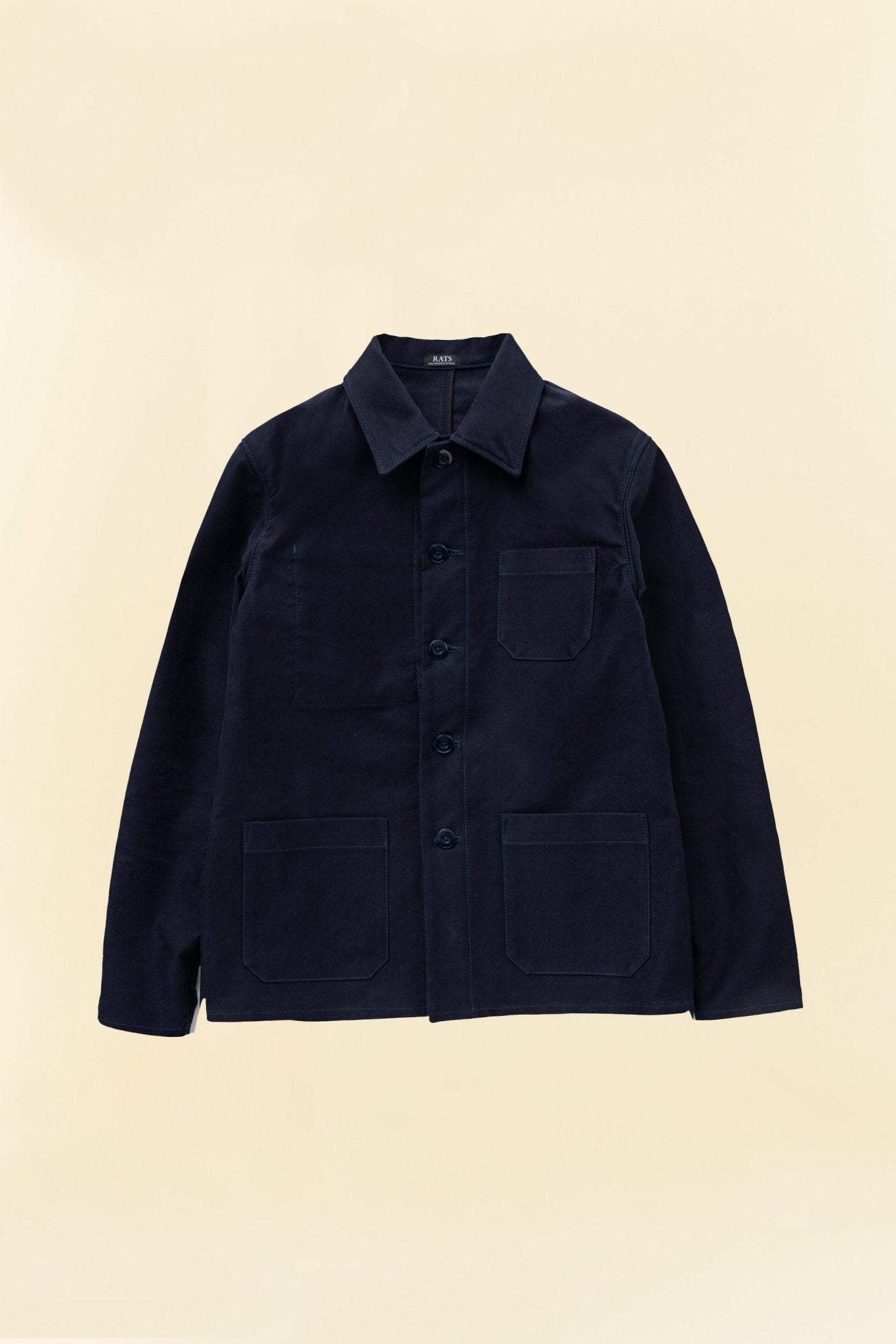 Rats French Work Jacket - Navy Moleskin -Rats - URAHARA