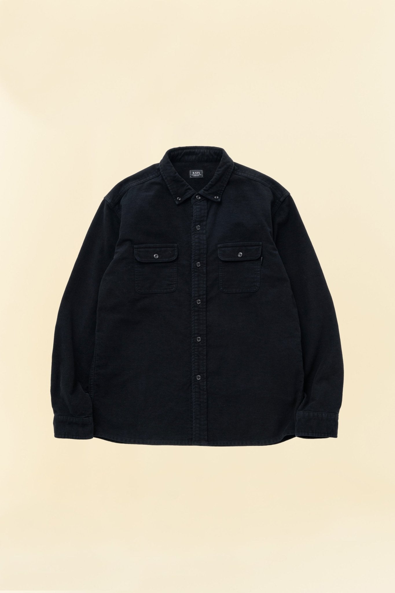 Rats Moleskin B.D Shirt - Black - Rats - URAHARA