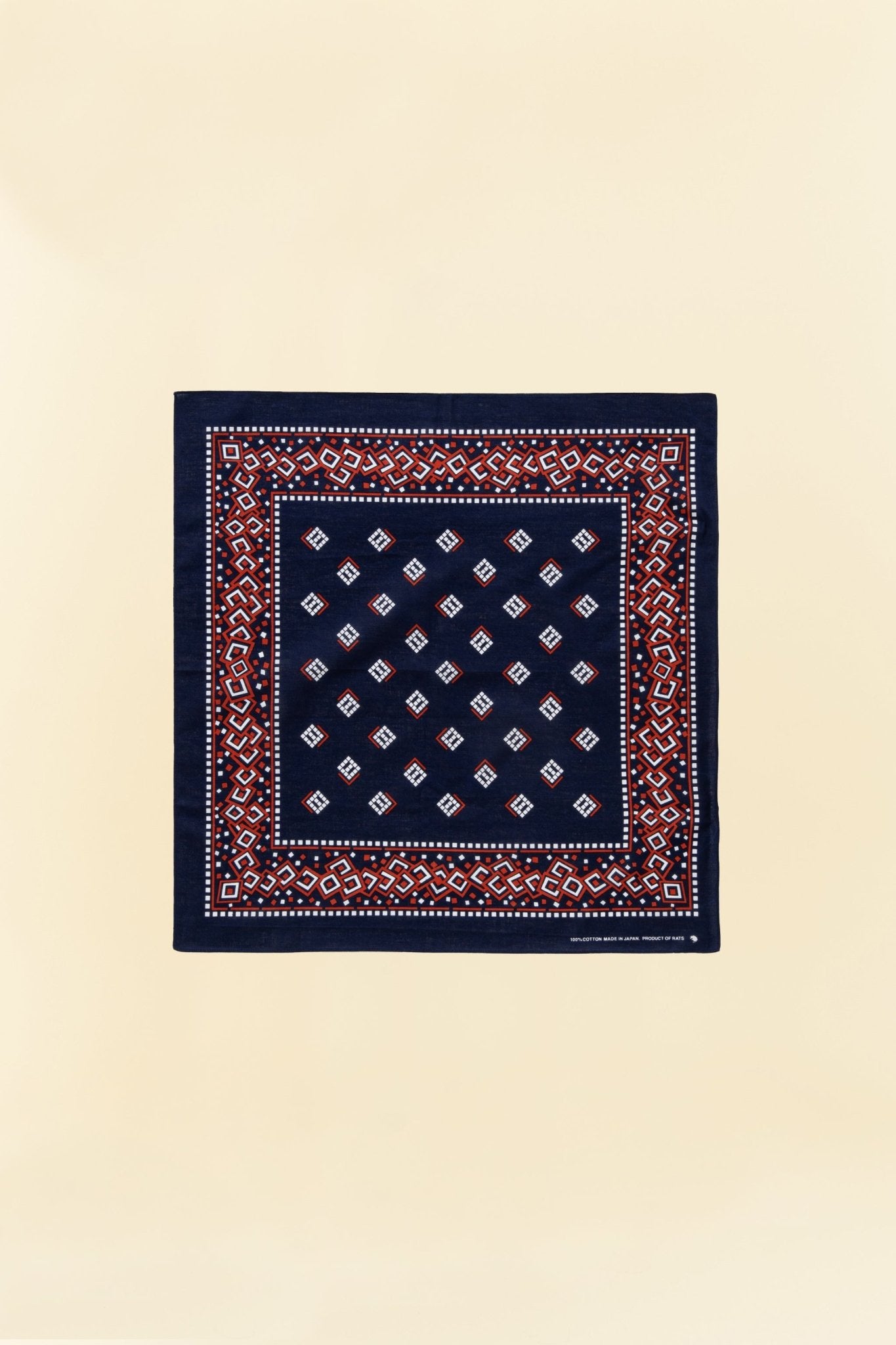 Rats Motif Bandana - Navy -Rats - URAHARA