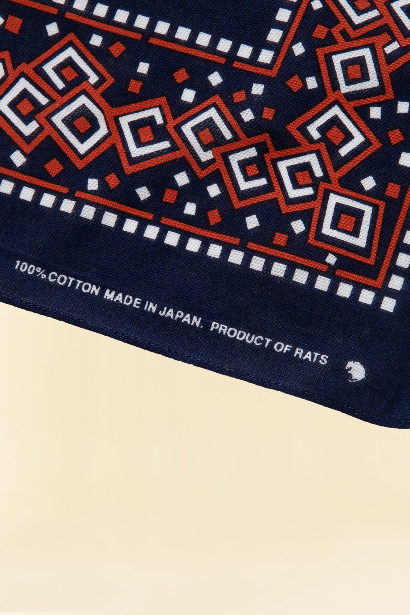 Rats Motif Bandana - Navy -Rats - URAHARA