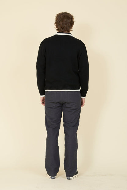 Rats Wool Cashmere Pullover Knit - Black - Rats - URAHARA