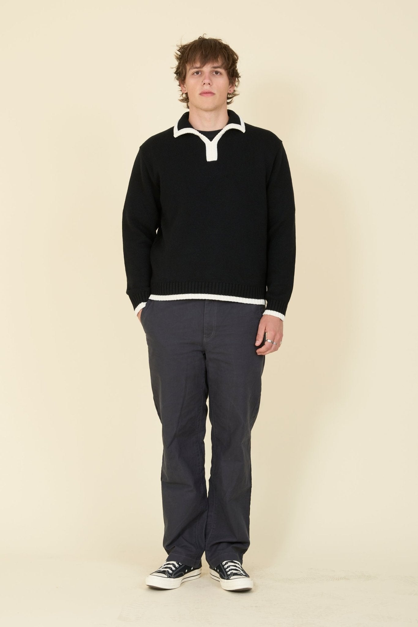 Rats Wool Cashmere Pullover Knit - Black – URAHARA