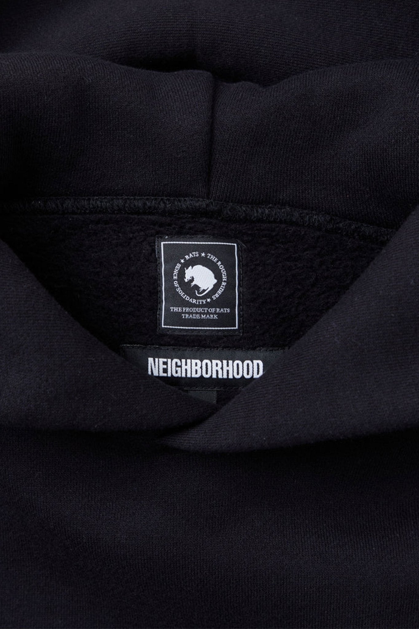 Rats x Neighborhood Hooded Sweatshirt - Black - Rats - URAHARA