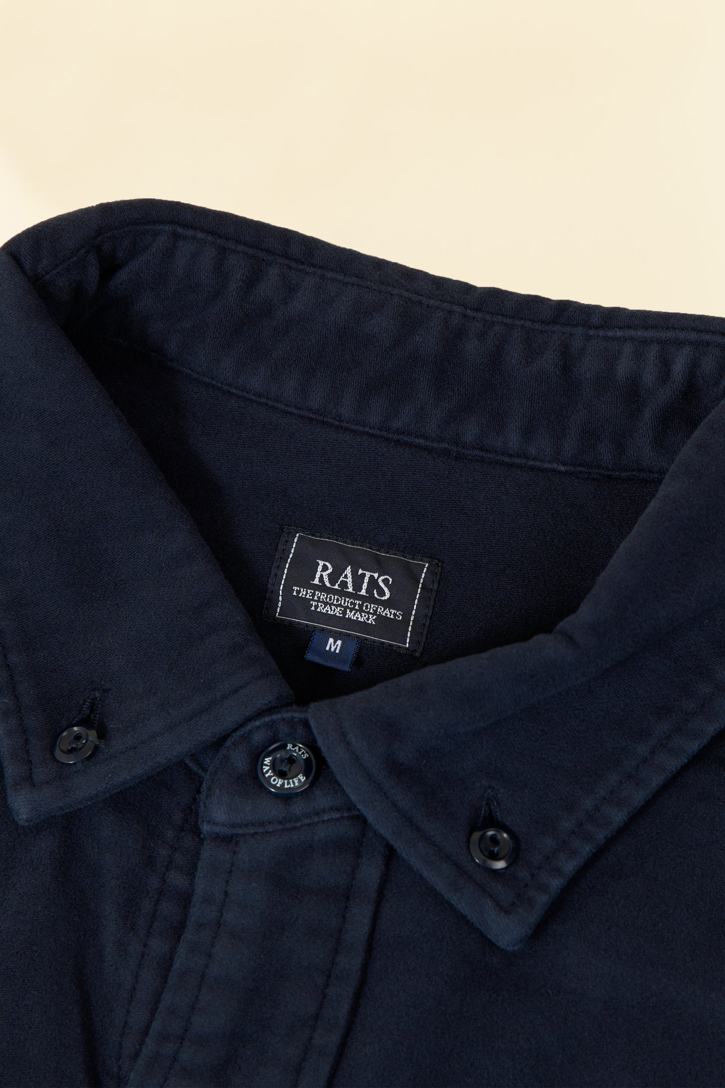 Rats Moleskin B.D Shirt - Navy