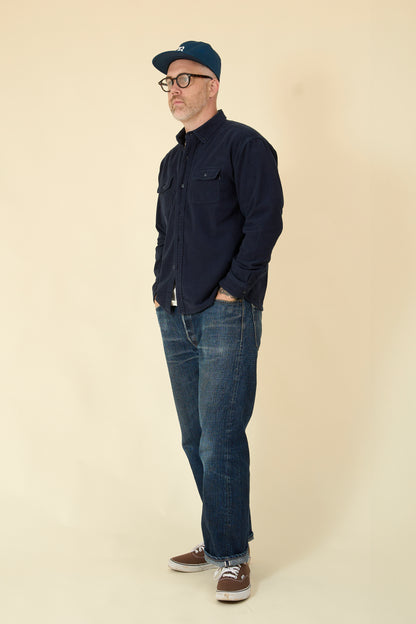 Rats Moleskin B.D Shirt - Navy