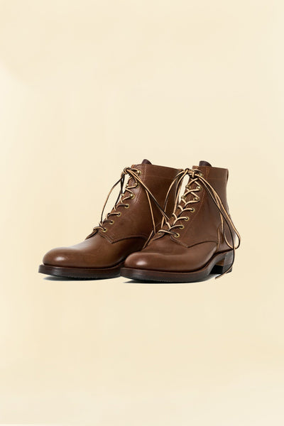 The Japanese Made Rolling Dub Trio GRIFFIN BOOT in Brown