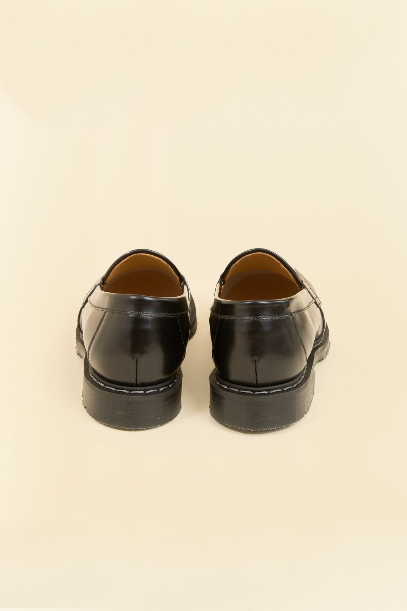 Solovair Penny Loafer - Black Hi Shine - Solovair - URAHARA