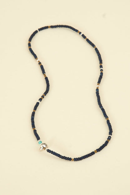 SunKu Beaded Necklace & Bracelet - Indigo [SK - 014] - SunKu 39 - URAHARA