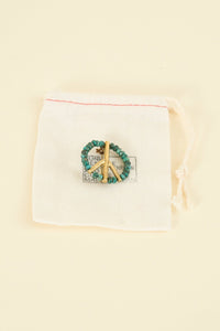 SunKu Peace Pin - Turquoise / Gold [SK - 129 - TUQ] - SunKu 39 - URAHARA